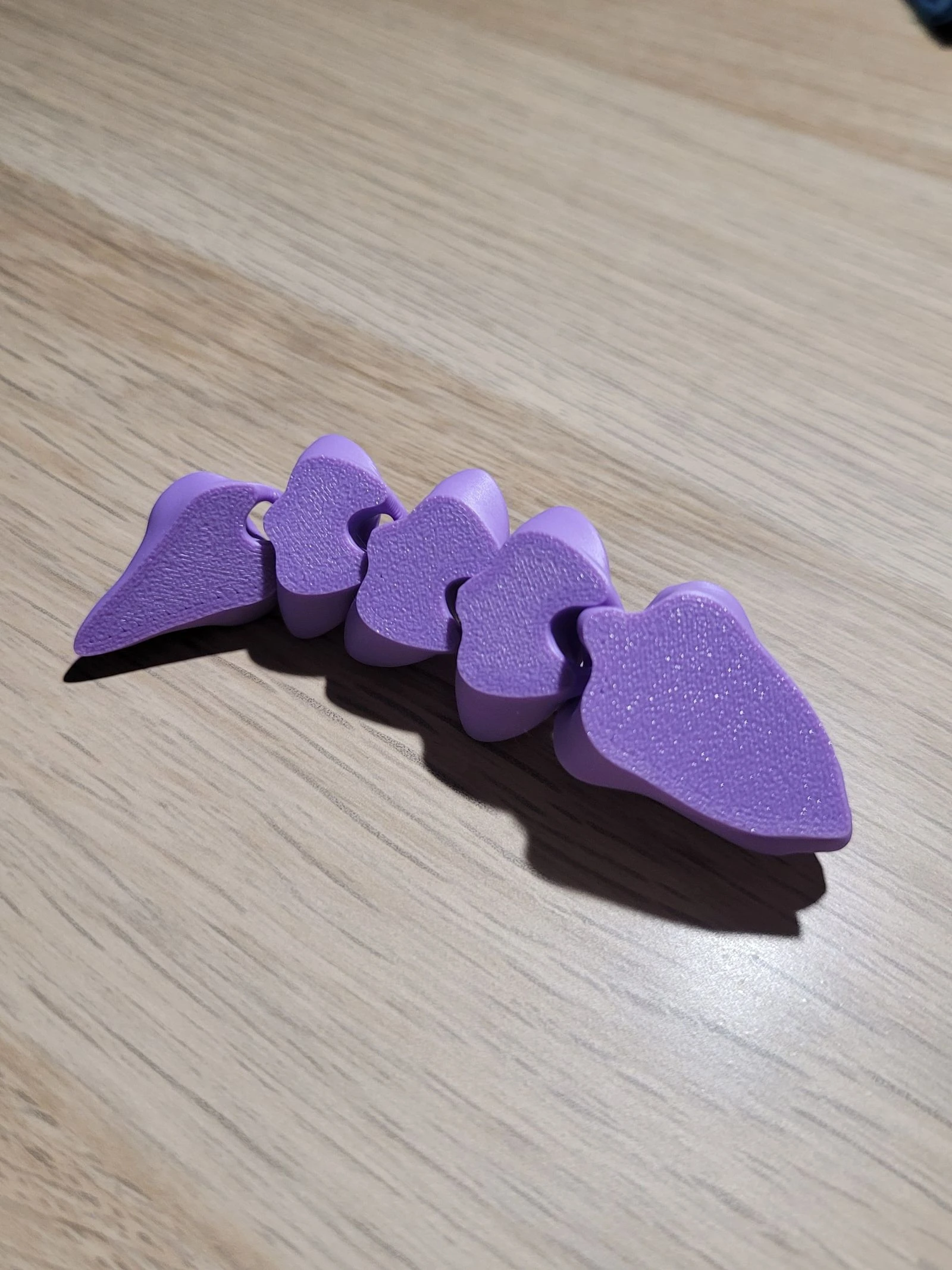Paars articuleerd draak 3D-geprint – Flexibele figuur – photo 4
